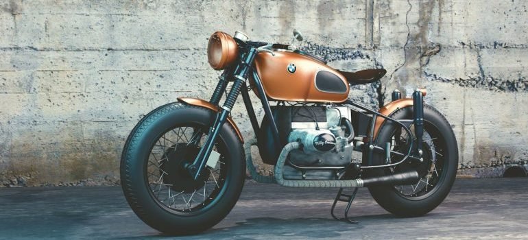 A motorcycle.
