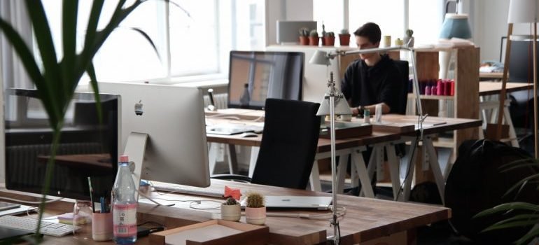 an open office