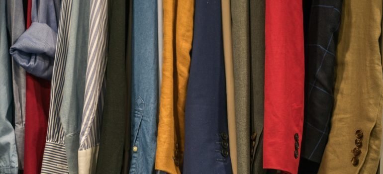 Clothing items.