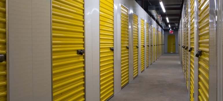 a hallway of storage in Manhattan NY