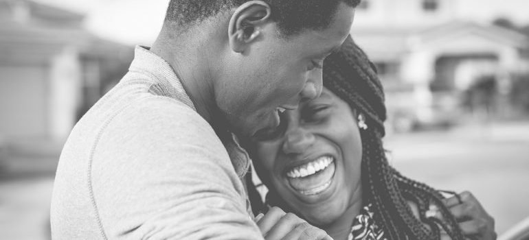 A happy couple.