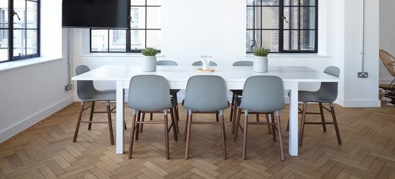 Dining room furniture that's in jeopardy when dealing with fraudulent moving companies.