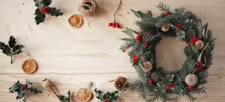 a beautiful wreath