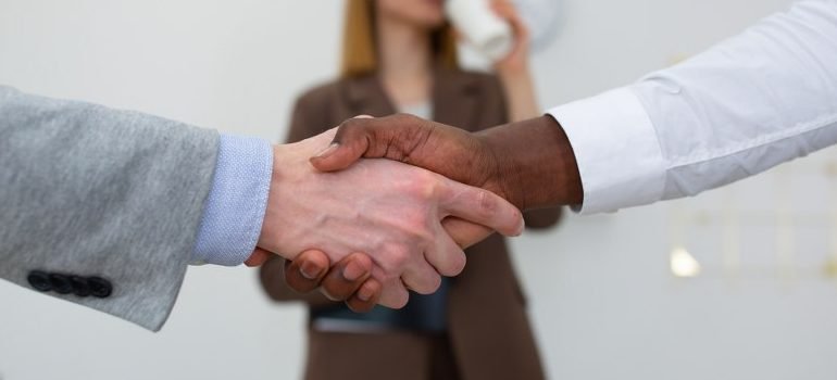 a handshake