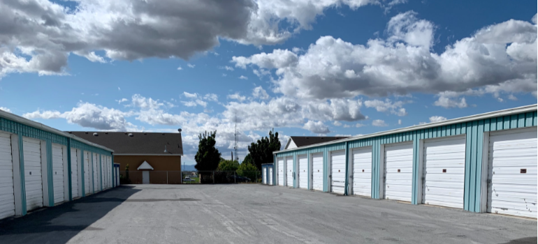 a storage unit building