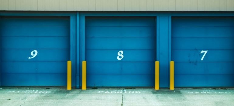 Self storage units