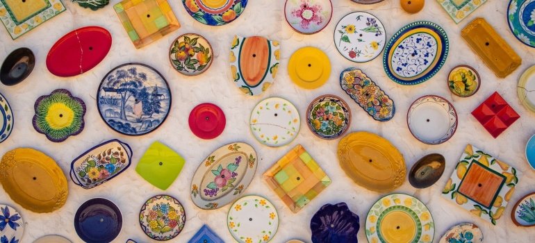 Fine china plates