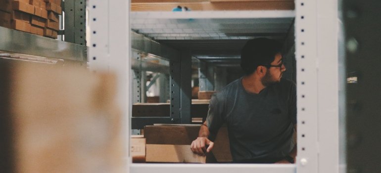 guy choosing a secure storage facility