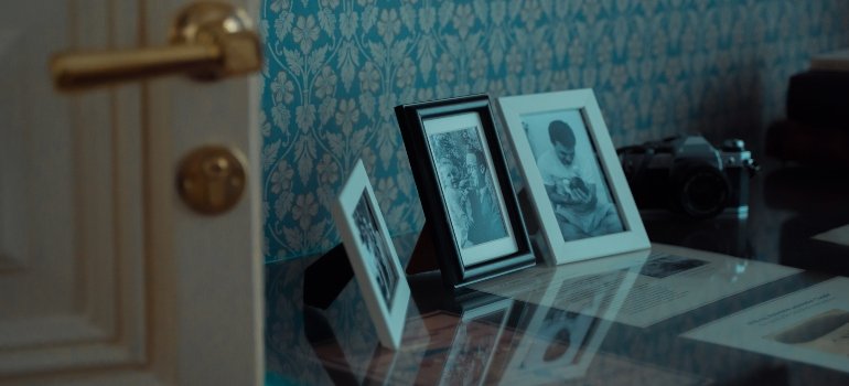 photos on the desk