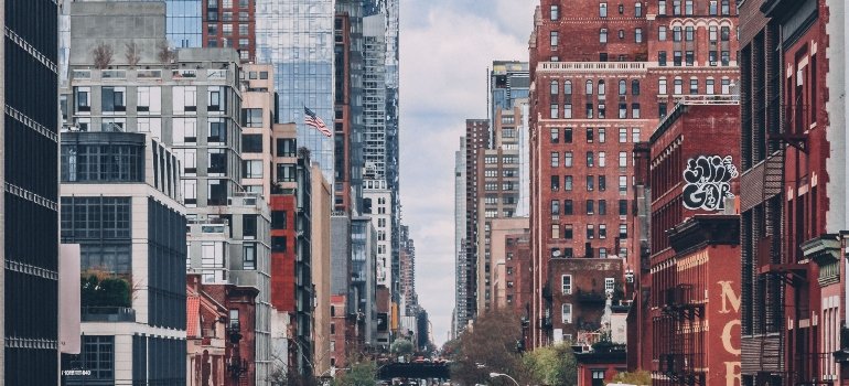 building where you can find and think about renting an apartment in NYC