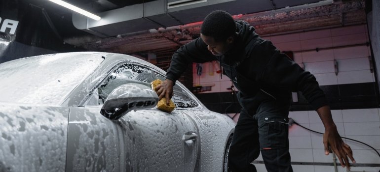 Wash car