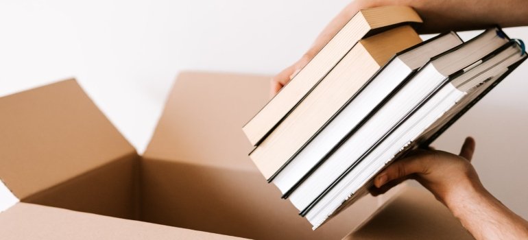 packing books
