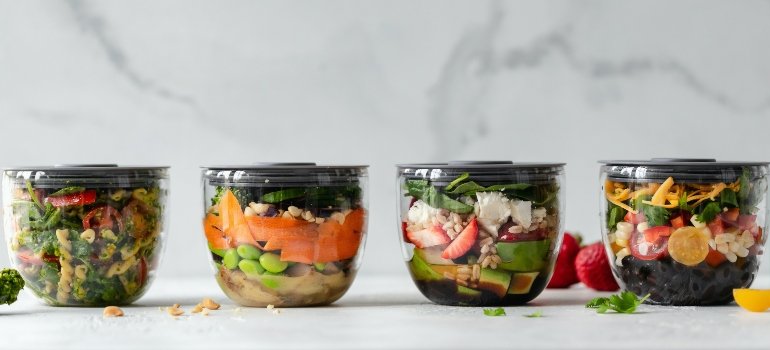 food in jars as spending money on take outs is one of the common hif=dden and forgotten costs of moving