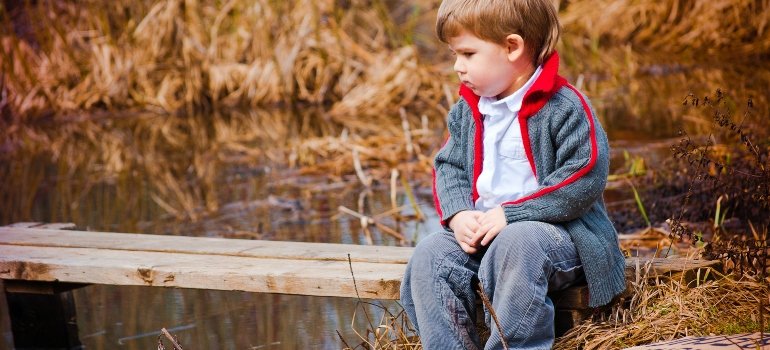kid sitting