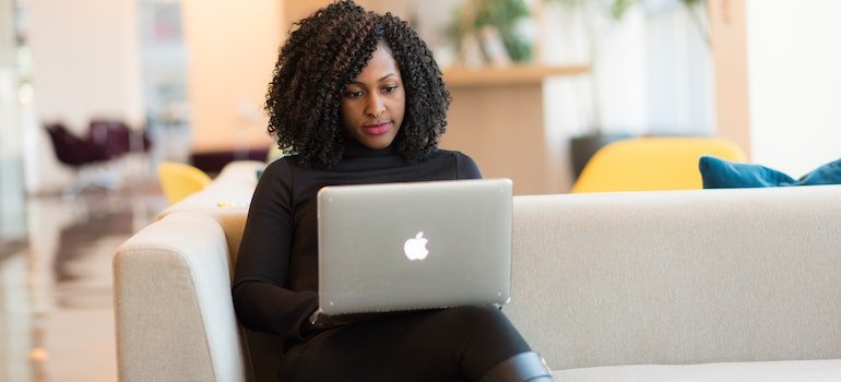Women doing research on tips for storing electronics