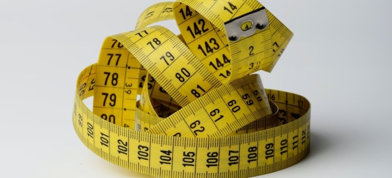 a measuring tape