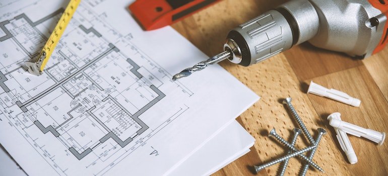 Floor Plan on Table