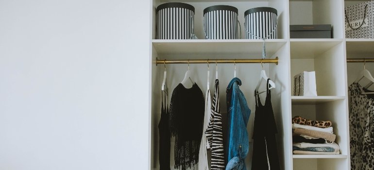 a well organized closet