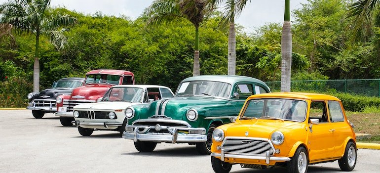 Photo of five cars
