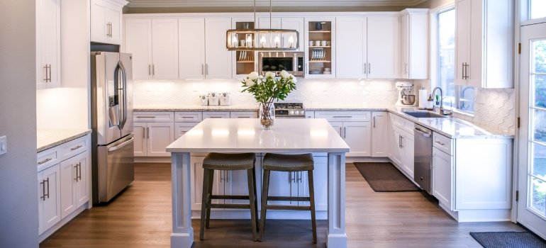 a white kitchen