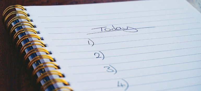 a to do list you can use when moving your antique furniture in NYC