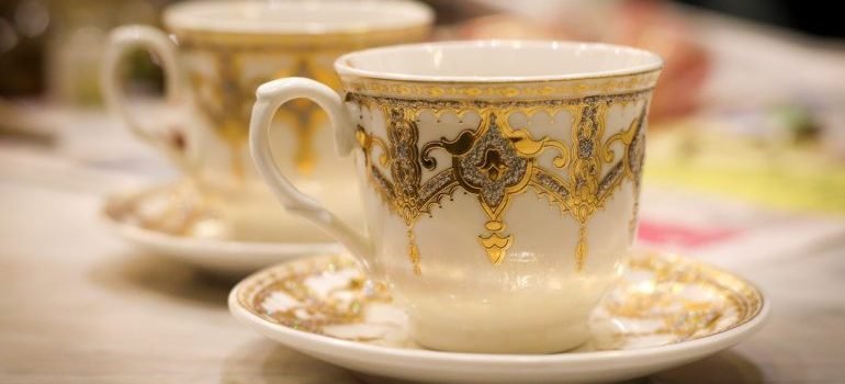 Porcelain coffee cups