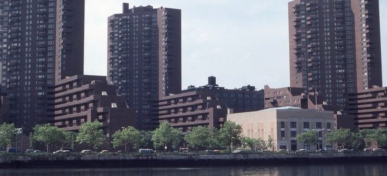 A view over Bronx from across the river