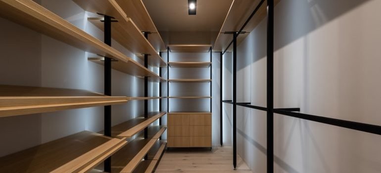 Empty wardrobe in the big room