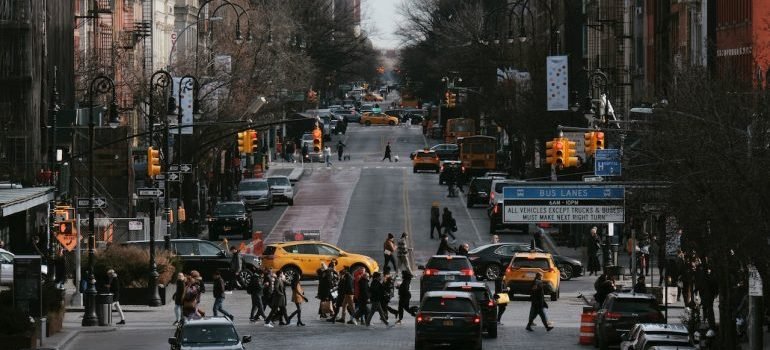 One of many streets in NYC
