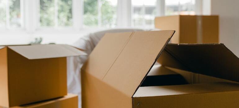 Moving boxes in a room