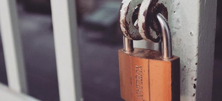 A lock on a gate and in general security will be one of the advantages of climate-controlled storage in the Bronx
