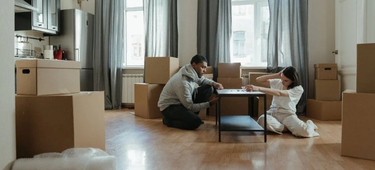 a couple that wants to know what to consider when renting a long term storage unit
