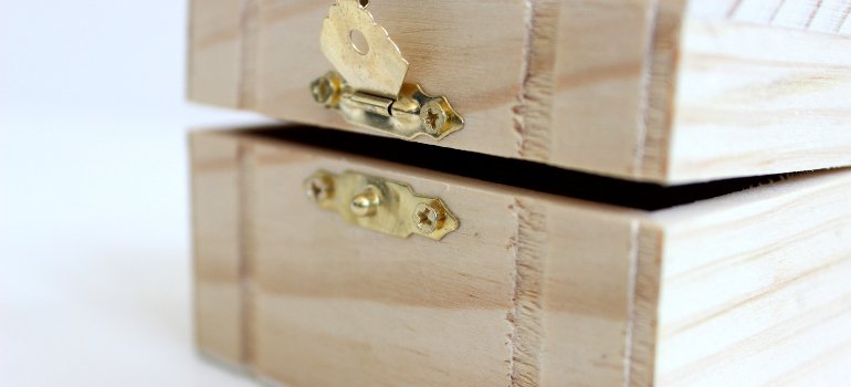A box holding valuables protecting which a storage unit helps during divorce