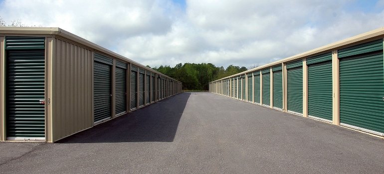 Storage units under the clouds