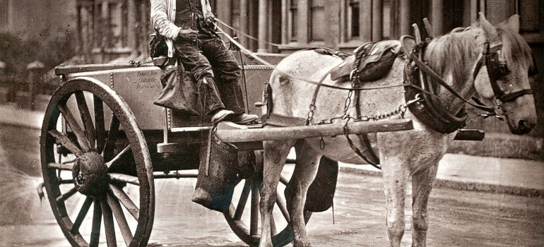 A vehicle drawn by a horse, a historical beginning of our guide to public transit in the Bronx