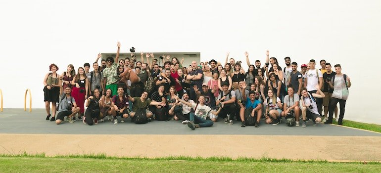 A group of people