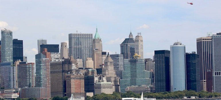 Buildings in Lower Manhattan.