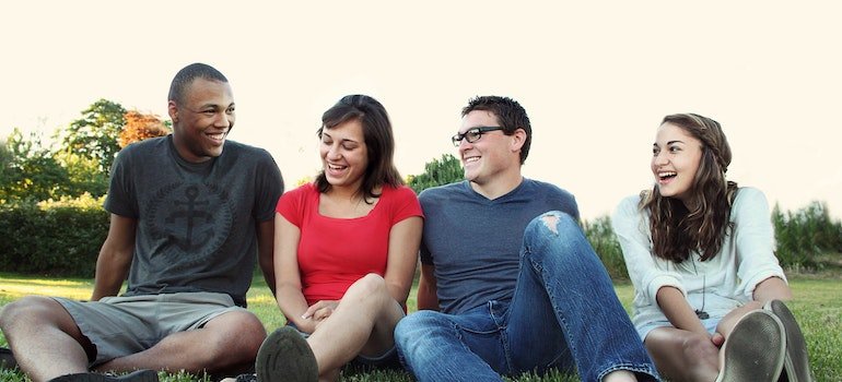 People spending time together in a park after finding the best storage Mott Haven offers