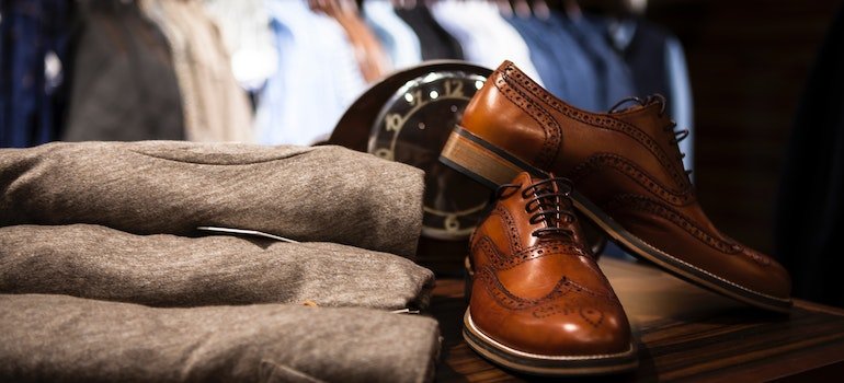 Shoes and a suit.