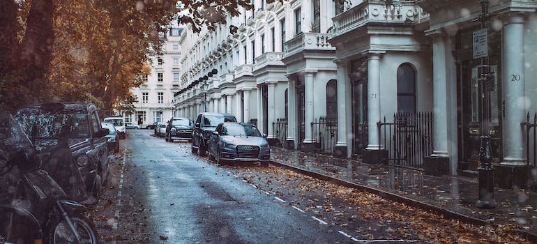 Cars parked on a street which will be take to the car storage Manhattan residents rely on