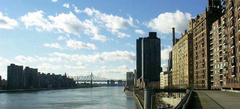 High buildings near the river