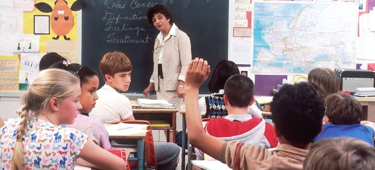 Young students in a classroom