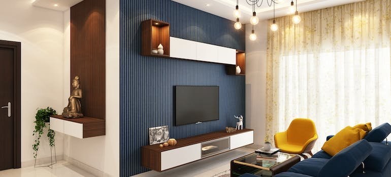 A well organized living room