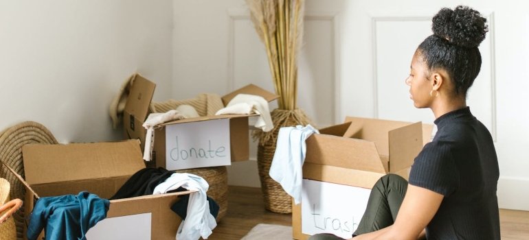 A person who is using smart storage solutions for a fresh start