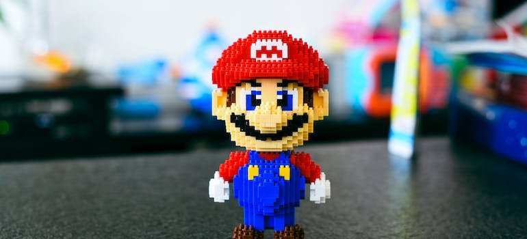 A Super Mario figure