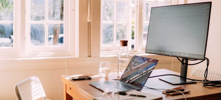 A home office you can create after a move from Lower Manhattan to Morningside Heights