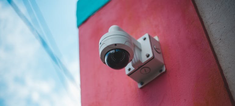 A security camera