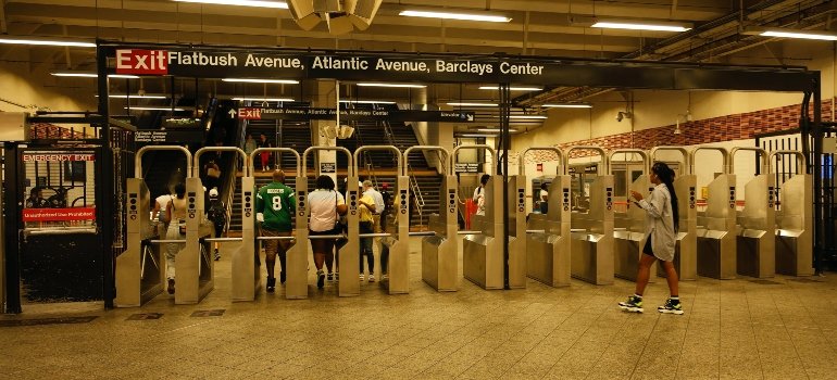 A subway station in New York.