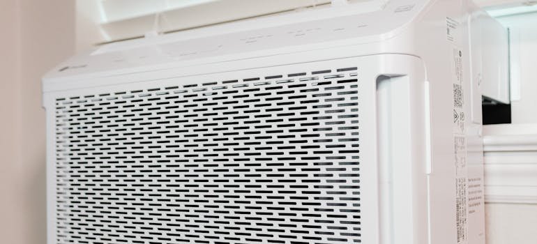 Air conditioning unit as one of the things that are required for New York City apartment.