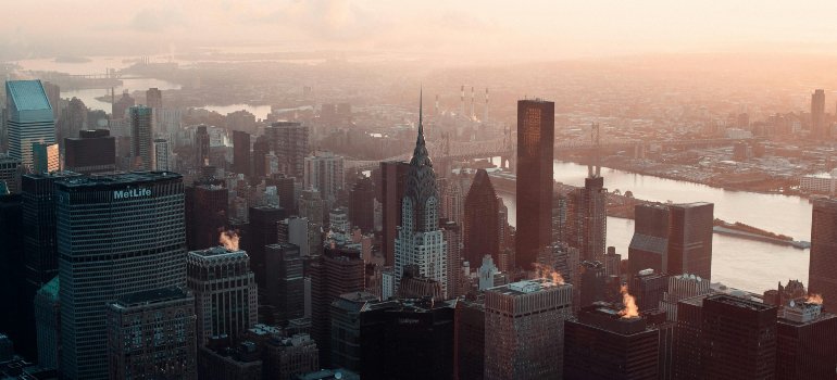 NYC cityscape.